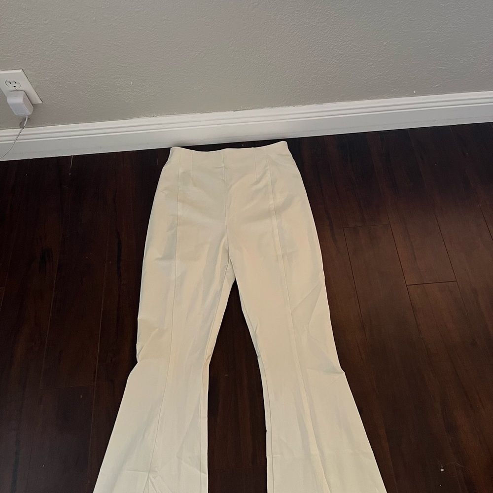 Free people pants, the paints are not leather, put those pictures to show fit